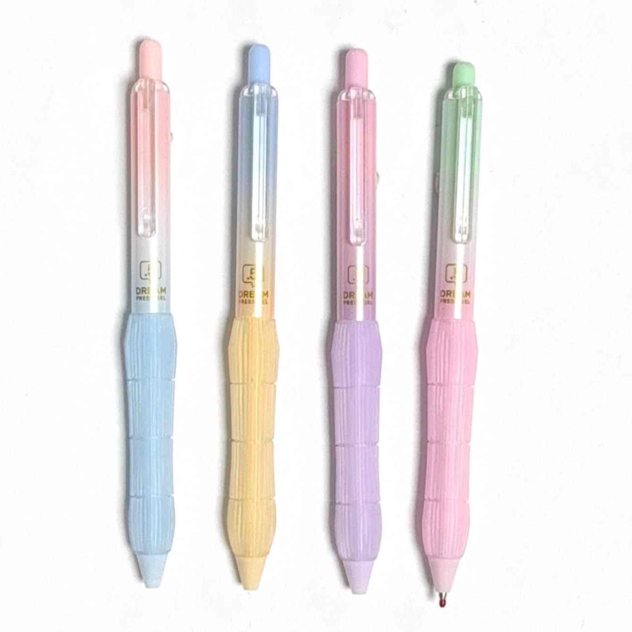 Dopamine retractable gel pen with silicone grip
