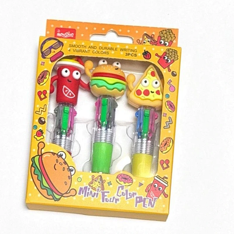 cute food multi-color pen