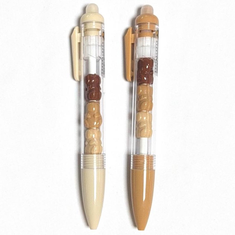 capybara beaded refill retractable erasable pen