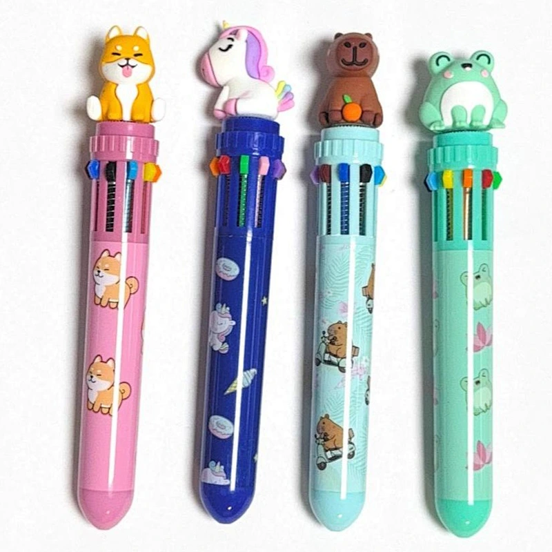 cute plush multi-color pen