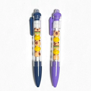 capybara  beaded refill retractable erasable pen