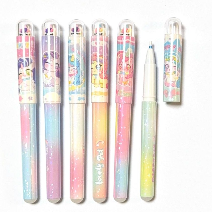 colorful unicorn erasable pen
