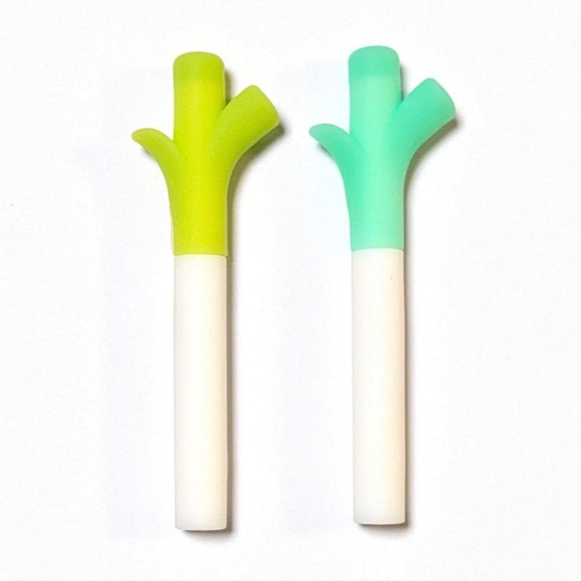 fun vegetable leek scallion pen
