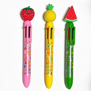 cute fruit multi-color pen