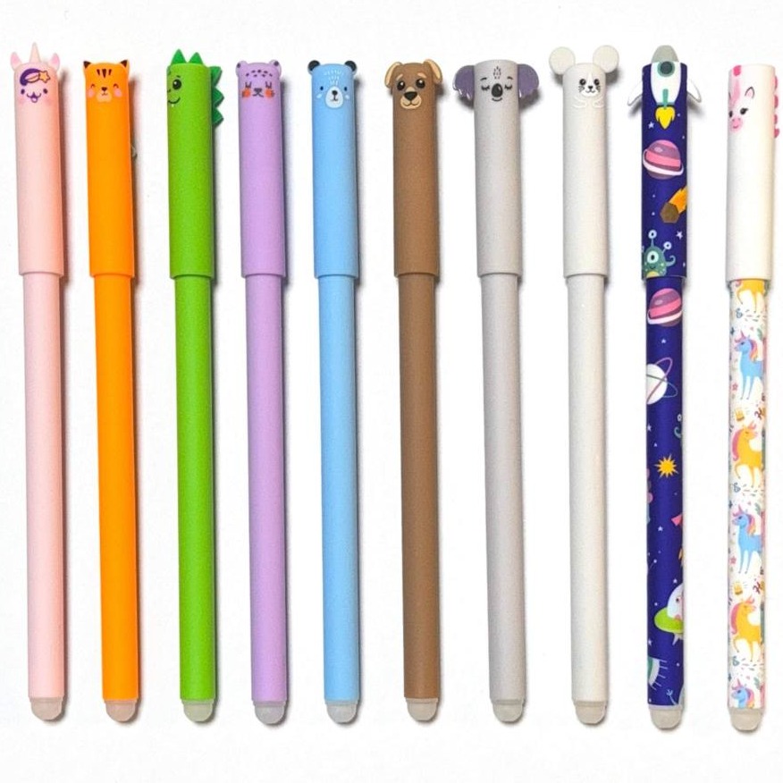 cute colorful  animal erasable pen