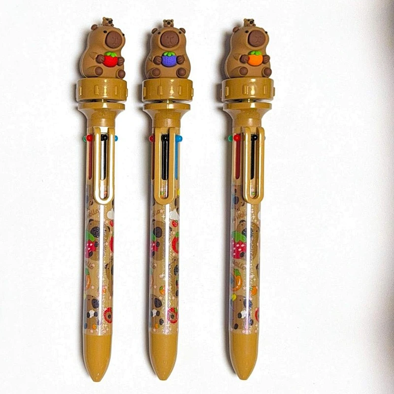 capybara spinning multi-color pen