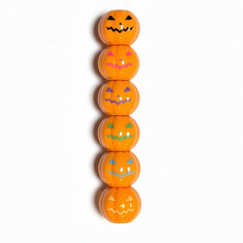 6-Pack Stackable Pumpkin Face Highlighters