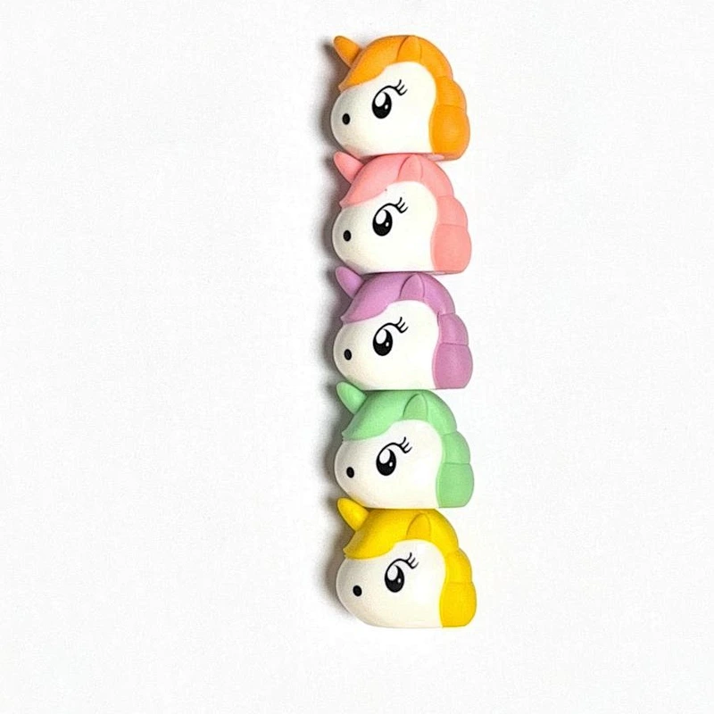 5-Pack Unicorn Head Stackable Highlighters