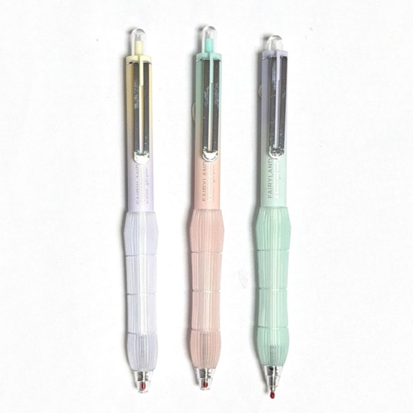 Retractable pen with silicone grip