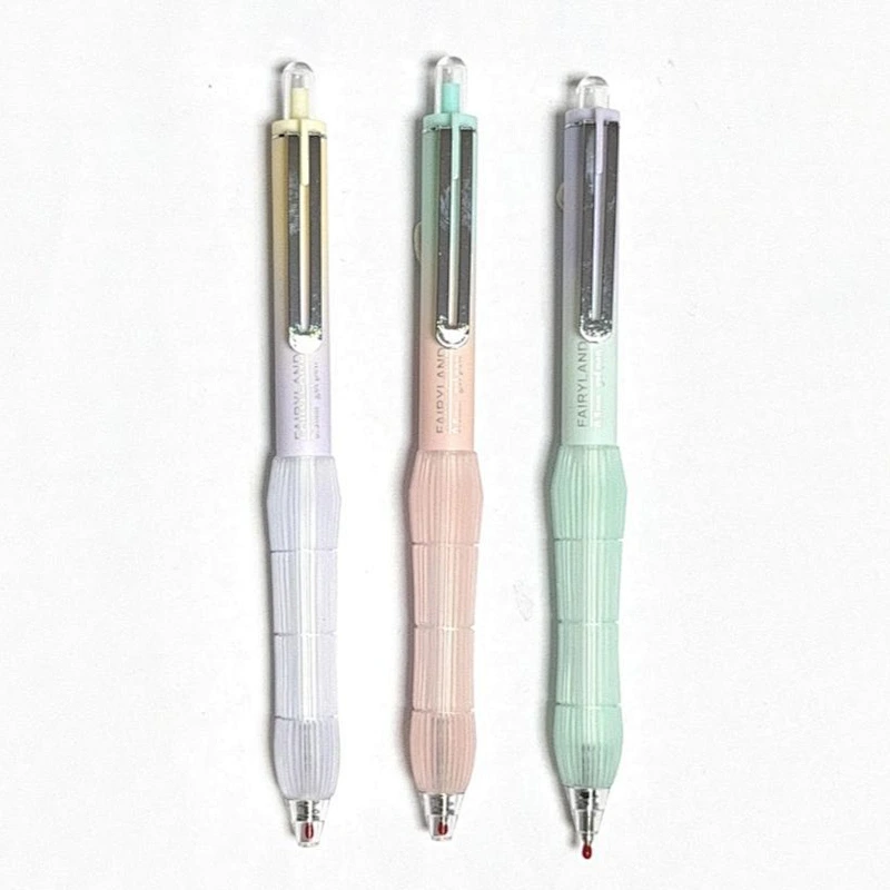 Retractable pen with silicone grip