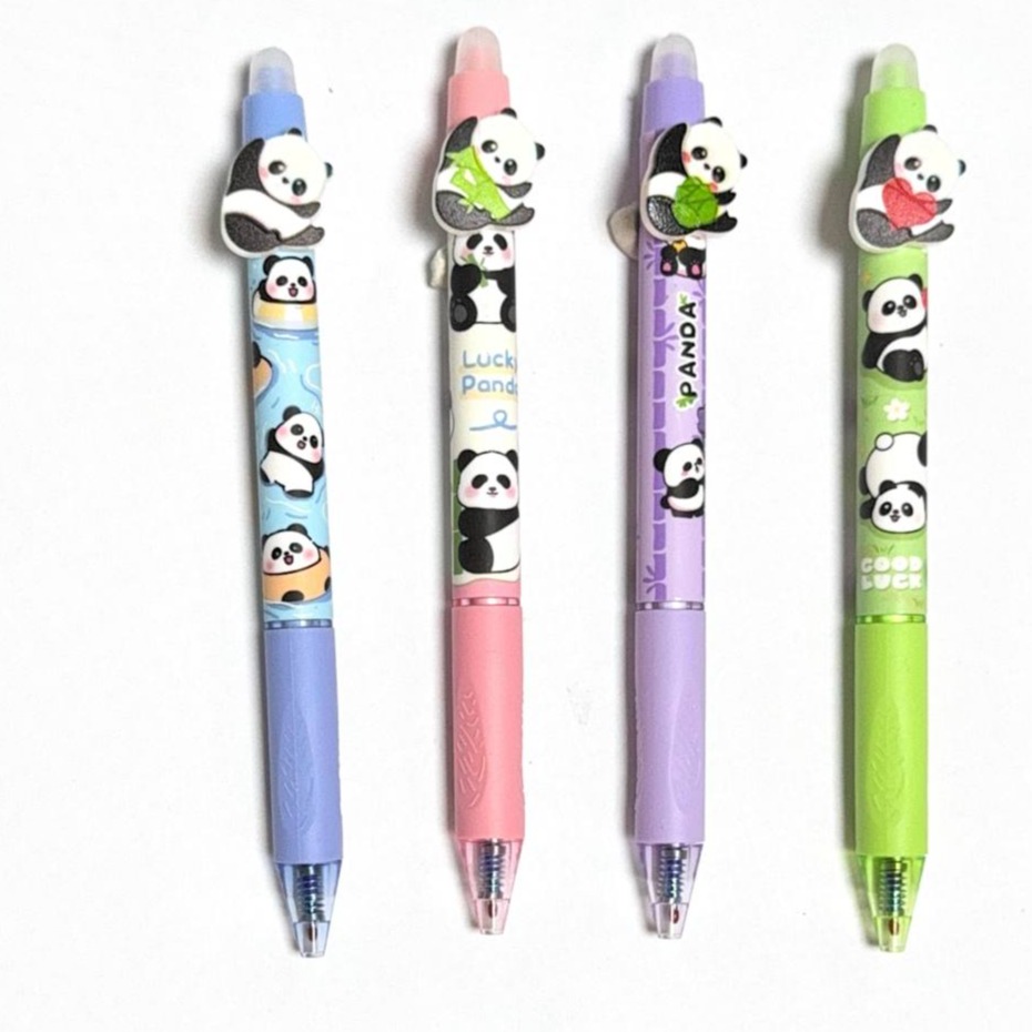 Panda Figurine Retractable Erasable Pen