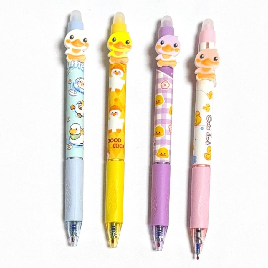 Duck Figurine Retractable Erasable Pen