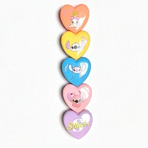 Stitch‑themed stackable heart‑shaped highlighter