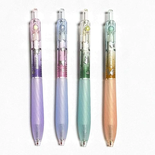 Gradient Butterfly Print Retractable Gel Pen