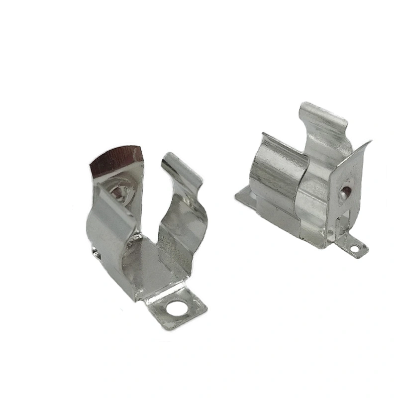 Custom OEM Silver Plated Brass, Spring Steel Metal Battery Holder Terminal
