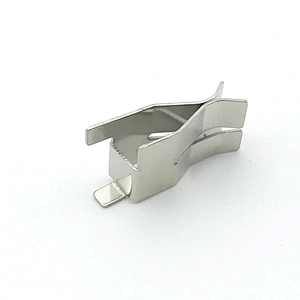 Custom OEM Silver Plated Brass, Spring Steel Metal Battery Holder Terminal