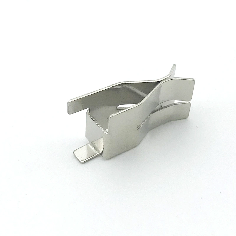 Custom OEM Silver Plated Brass, Spring Steel Metal Battery Holder Terminal