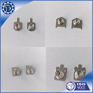 Metal battery contact plate custom metal plate spring contact