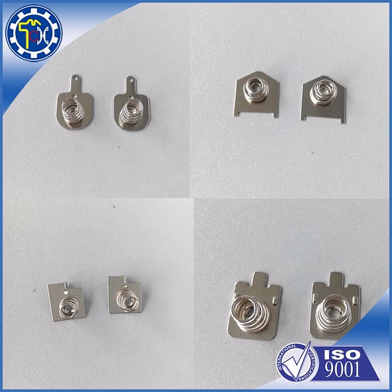 Metal battery contact plate custom metal plate spring contact
