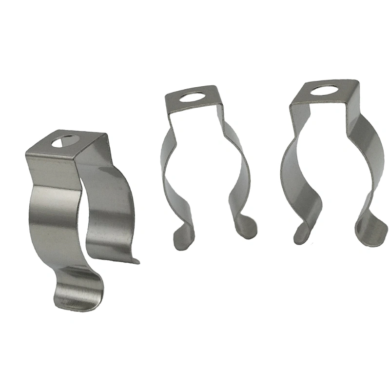Custom U Shape 304 Spring Steel T8 Clip / Clamp For Led And Lamp