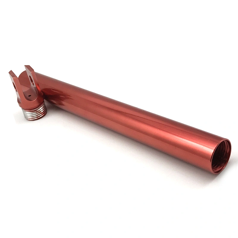 Custom Matte Black Anodized 5051 Aluminum Tube Fittings With Threaded