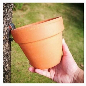 Wholesale Standard Size Zinc Plated Metal Steel Terracotta Flower Pot Clip