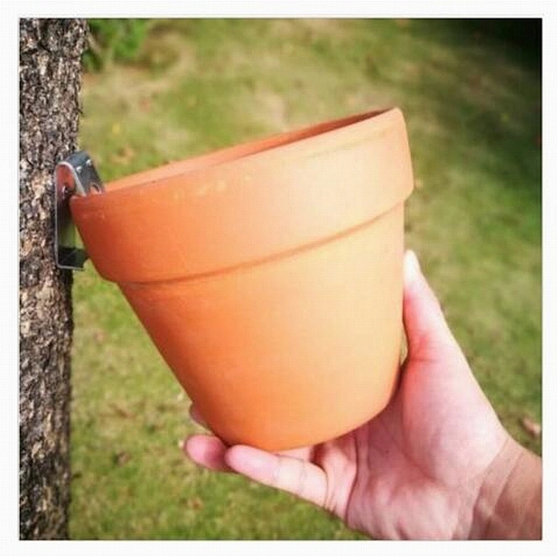 Wholesale Standard Size Zinc Plated Metal Steel Terracotta Flower Pot Clip
