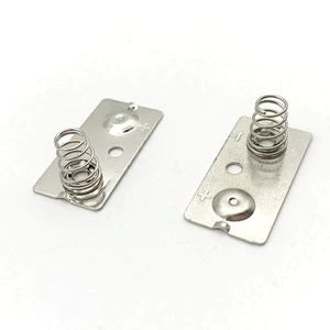 Metal battery contact plate custom metal plate spring contact
