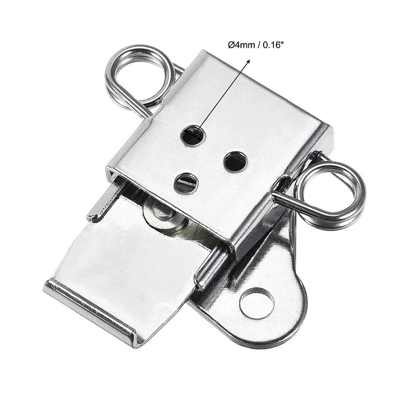 Metal Spring Loaded Butterfly Toggle Latch / Lock For Toolbox Chest, Trunk Flighting Case