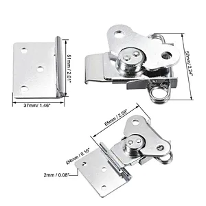 Metal Spring Loaded Butterfly Toggle Latch / Lock For Toolbox Chest, Trunk Flighting Case