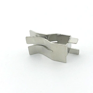 Custom OEM Silver Plated Brass, Spring Steel Metal Battery Holder Terminal