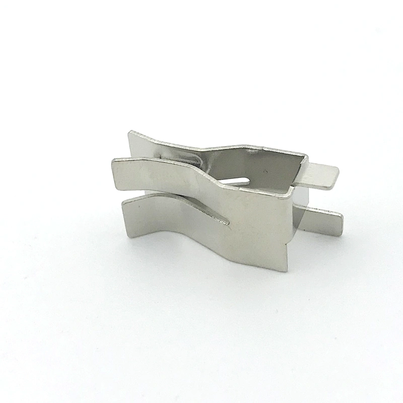 Custom OEM Silver Plated Brass, Spring Steel Metal Battery Holder Terminal