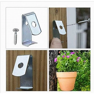 Wholesale Standard Size Zinc Plated Metal Steel Terracotta Flower Pot Clip