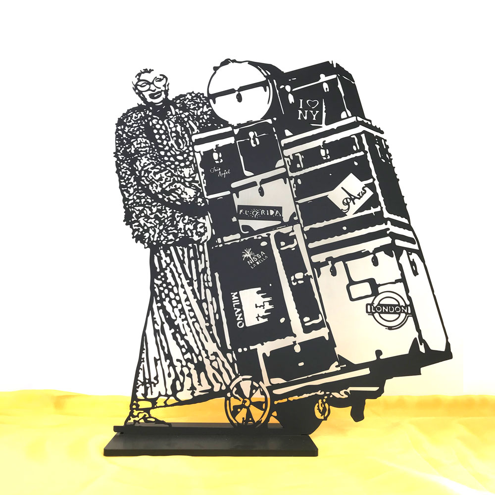 Custom Made Laser Cutting Home Desk Decorative Metal Human Being Art