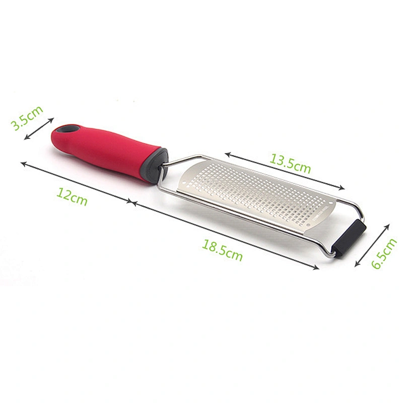 Food Grade Stainless Steel Cheese Plane / Grater With Plastic Handle