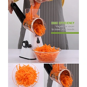 Multi-functional manual 3 blades vegetable cutter/slicer
