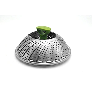 Multifunctional stainless steel foldable vegetable steamer for steaming food and vegetable