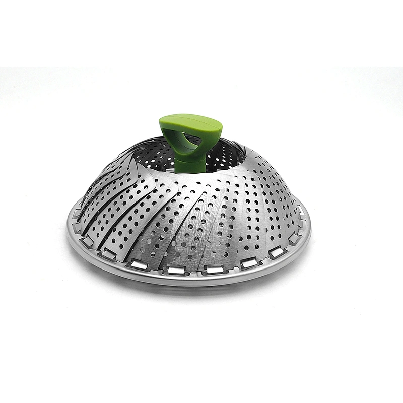 Multifunctional stainless steel foldable vegetable steamer for steaming food and vegetable