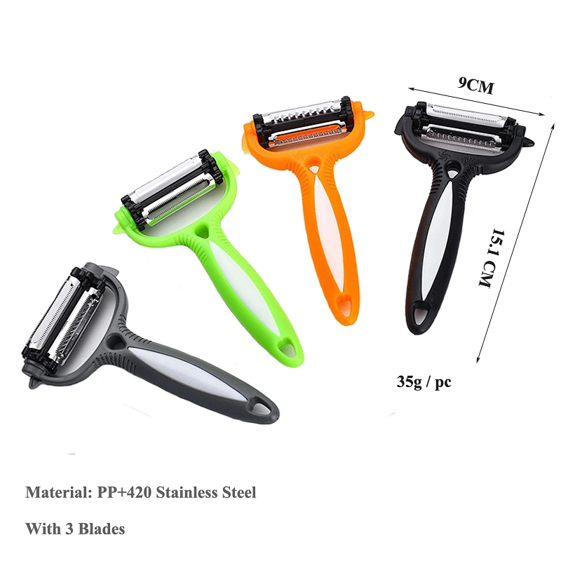 Wholesale Peel Tools, Handheld Vegetable Slicer, Shredder With 3 Blades
