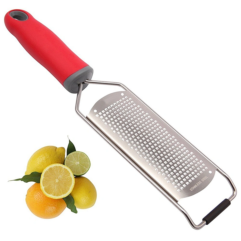 Food Grade Stainless Steel Cheese Plane / Grater With Plastic Handle