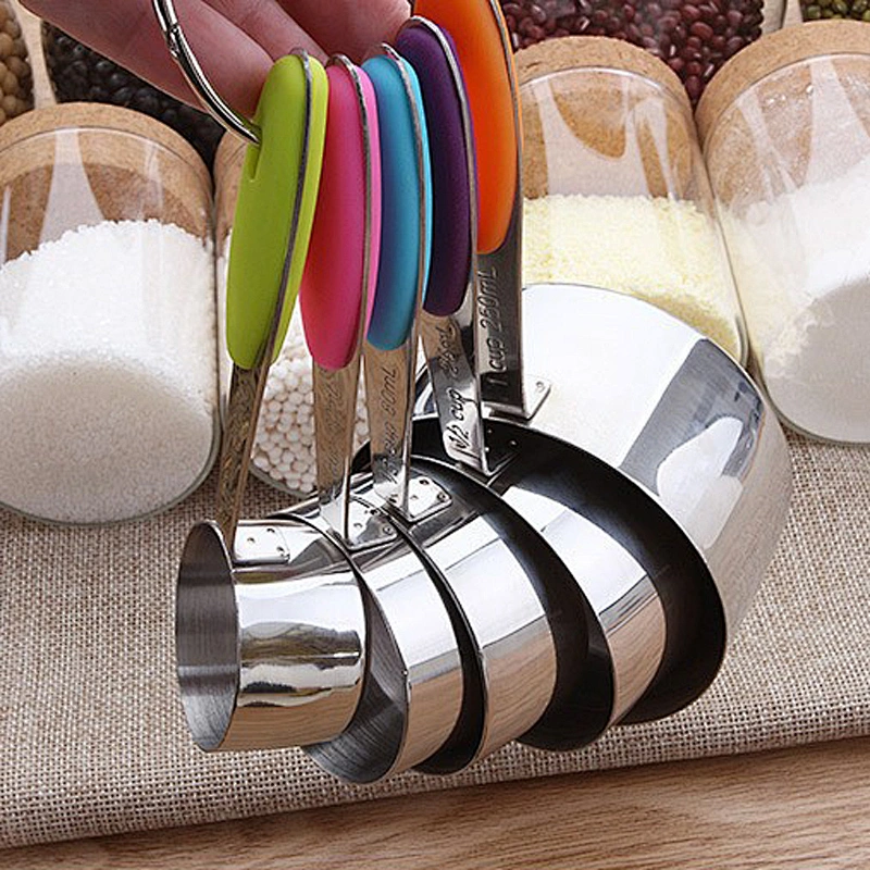 Kitchen Cake Baking Tools, 304 Stainless Steel Measuring Cups and Spoons
