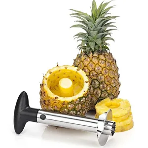 Metal Kitchen Ware Stainless Steel Core Peeler / Slicer / Cutter For Pineapple