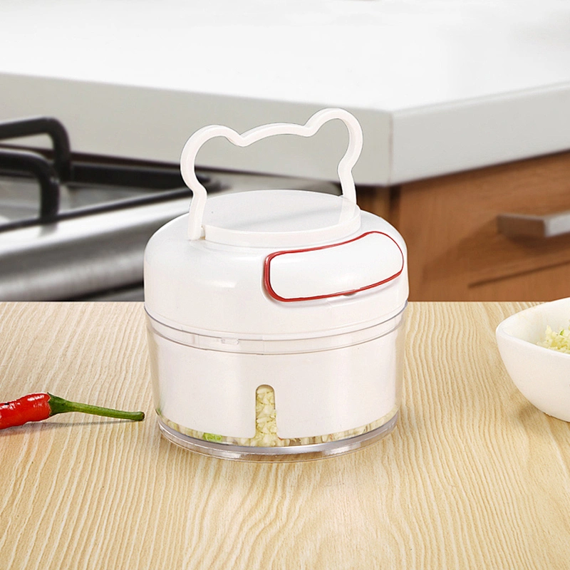 Manual Food Chopper with 3 Blades, Mini Blender Vegetable Cutter Slicer