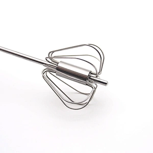 Long Handle Stainless Steel Whisk Egg Frother Beater Blender