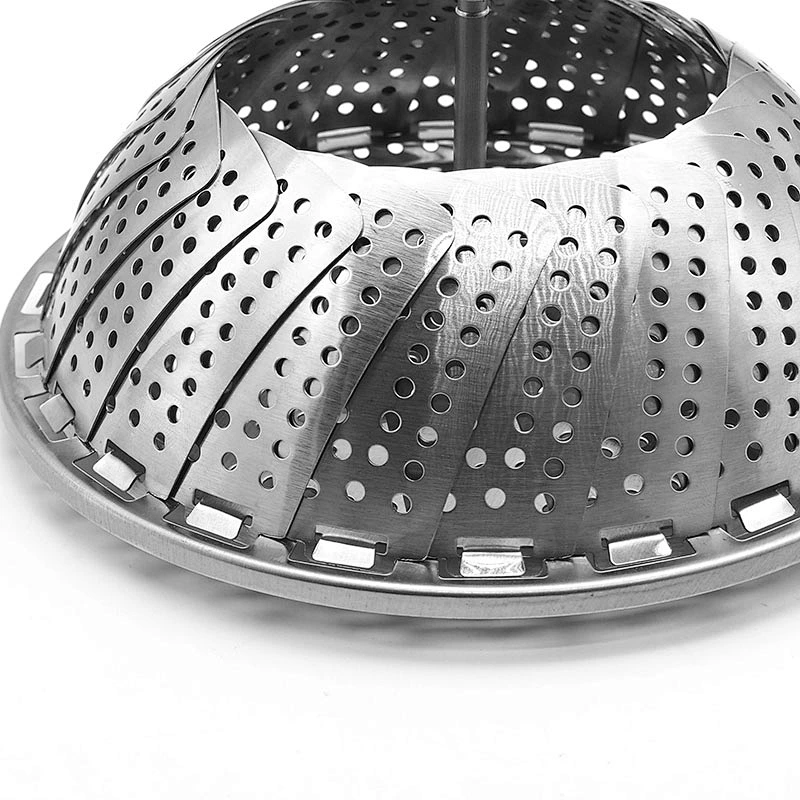 Eco friendly folding stainless steel steamer insert foldable steamer