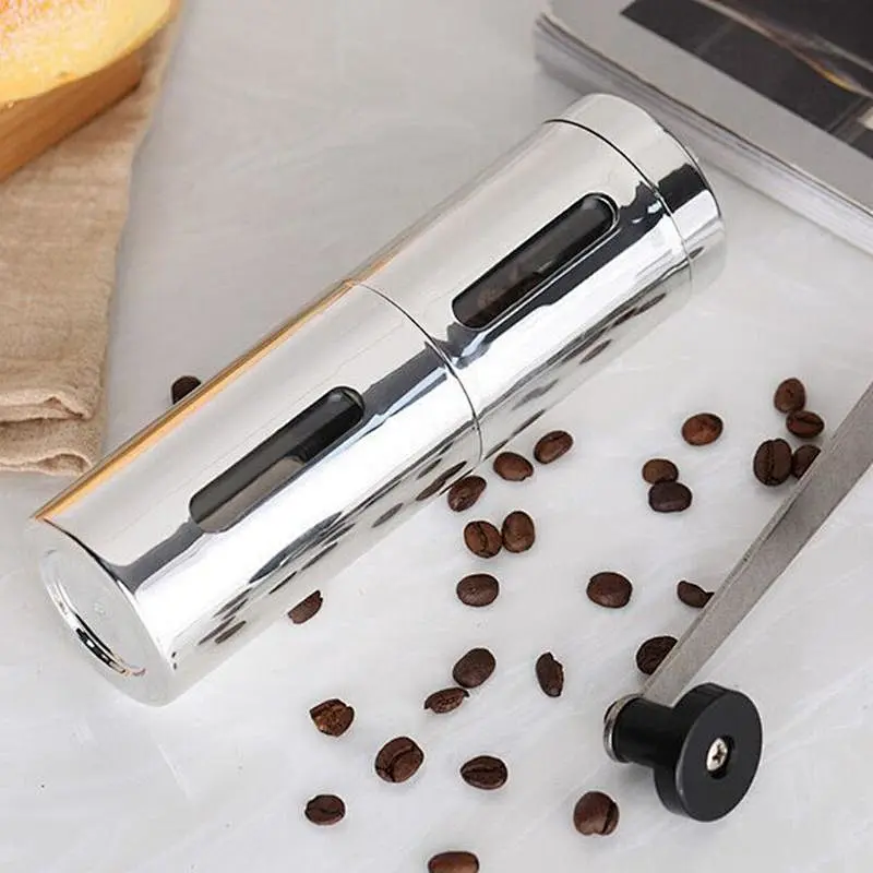 Fashionable Handcraft Plastic or Stainless Steel Manual Coffee Bean Mill Grinder