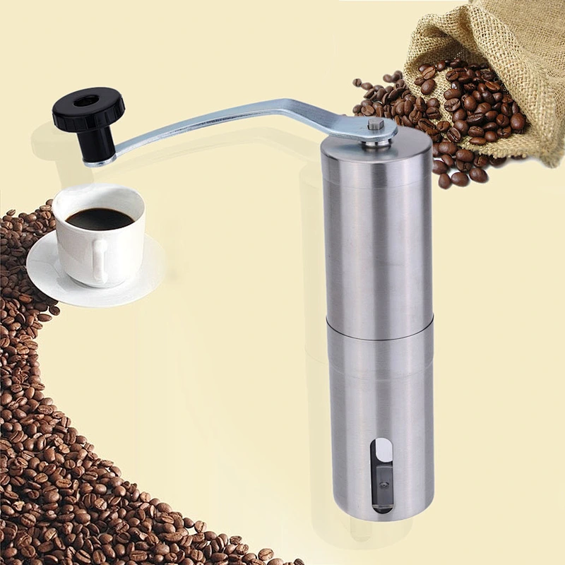 Stainless Steel Hand Made, Manual Coffee Mill Grinder For Sale