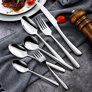Food Grade Flatware Stainless Steel Fork and Spoon Cutlery Sets