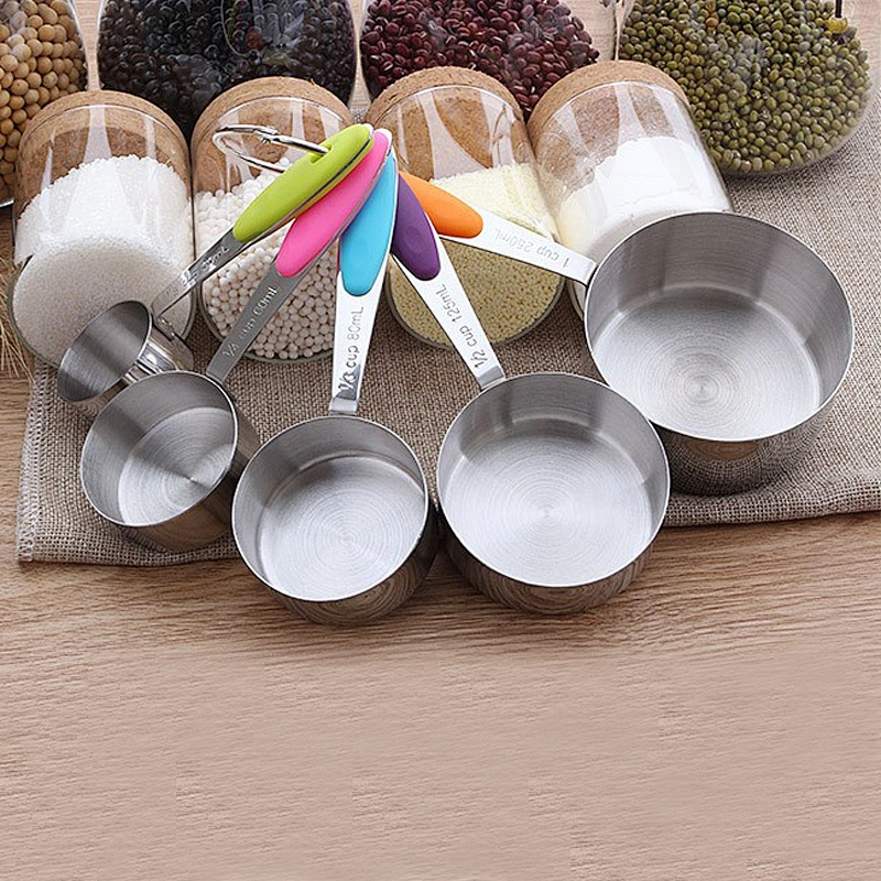Kitchen Cake Baking Tools, 304 Stainless Steel Measuring Cups and Spoons