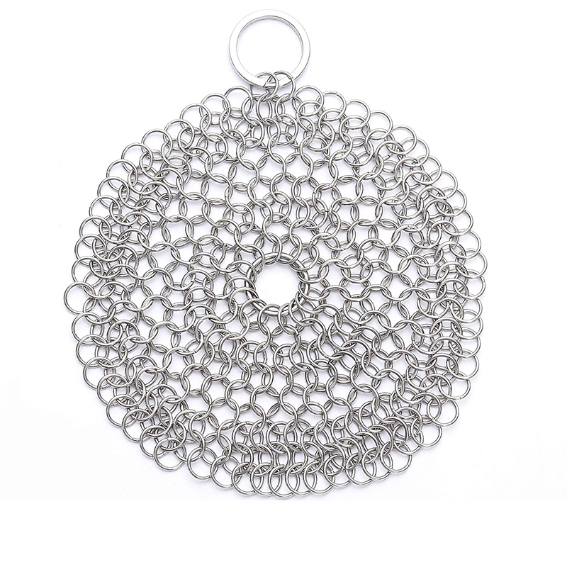 Wholesale Kitchen Cleaner Stainless Steel Chainmail Scrubber